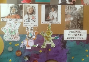 kącik kosmiczny - rakieta, planety