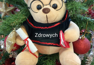 Profesor składa życzenia świąteczne.