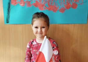 Dziewczynka z flagą
