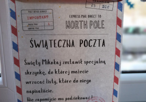 Informacja o listach do Mikołaja