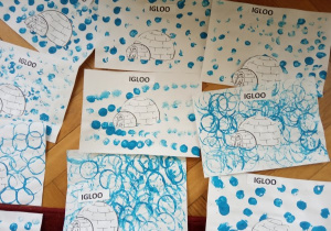 Praca plastyczna "Igloo"