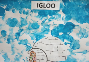 Praca plastyczna "Igloo"