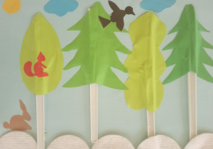 Praca nadesłana na konkurs plastyczny o lesie