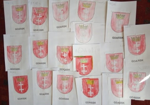 Prace plastyczne "Herb Gdańska" - puzzle
