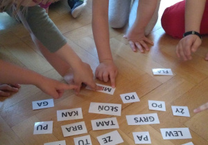 Układanie nazw zwierząt z sylab