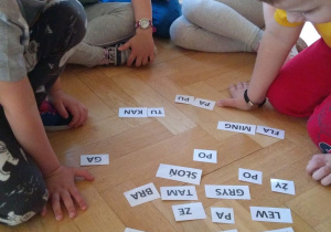 Układanie nazw zwierząt z sylab