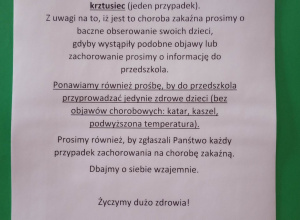 Ważna informacja dla Rodziców