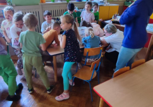 dzieci uczą się ciekawostek o mrówkach