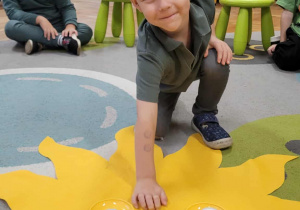 Chłopiec zdmuchuje świeczki