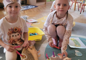 Dzieci segregują elementy