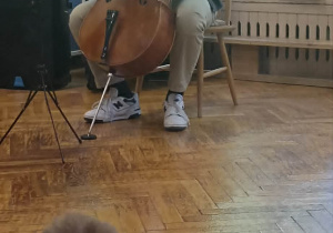 pan gra na wiolonczeli