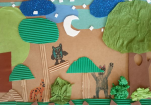 Praca nadesłana na konkurs plastyczny o lesie