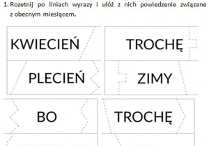 zabawy z pogodą - karty pracy