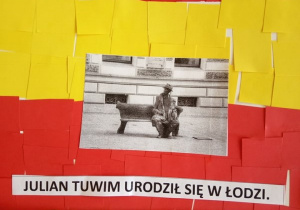 Praca plastyczna "Łódź - rodzinne miasto J. Tuwima".
